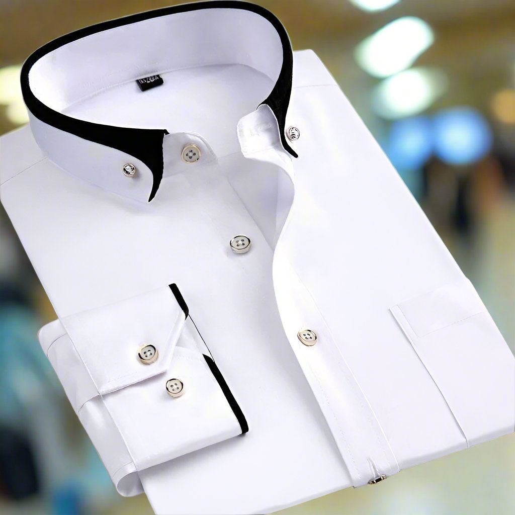 Chemise ALBERT™ | Coton Classique Manches Longues