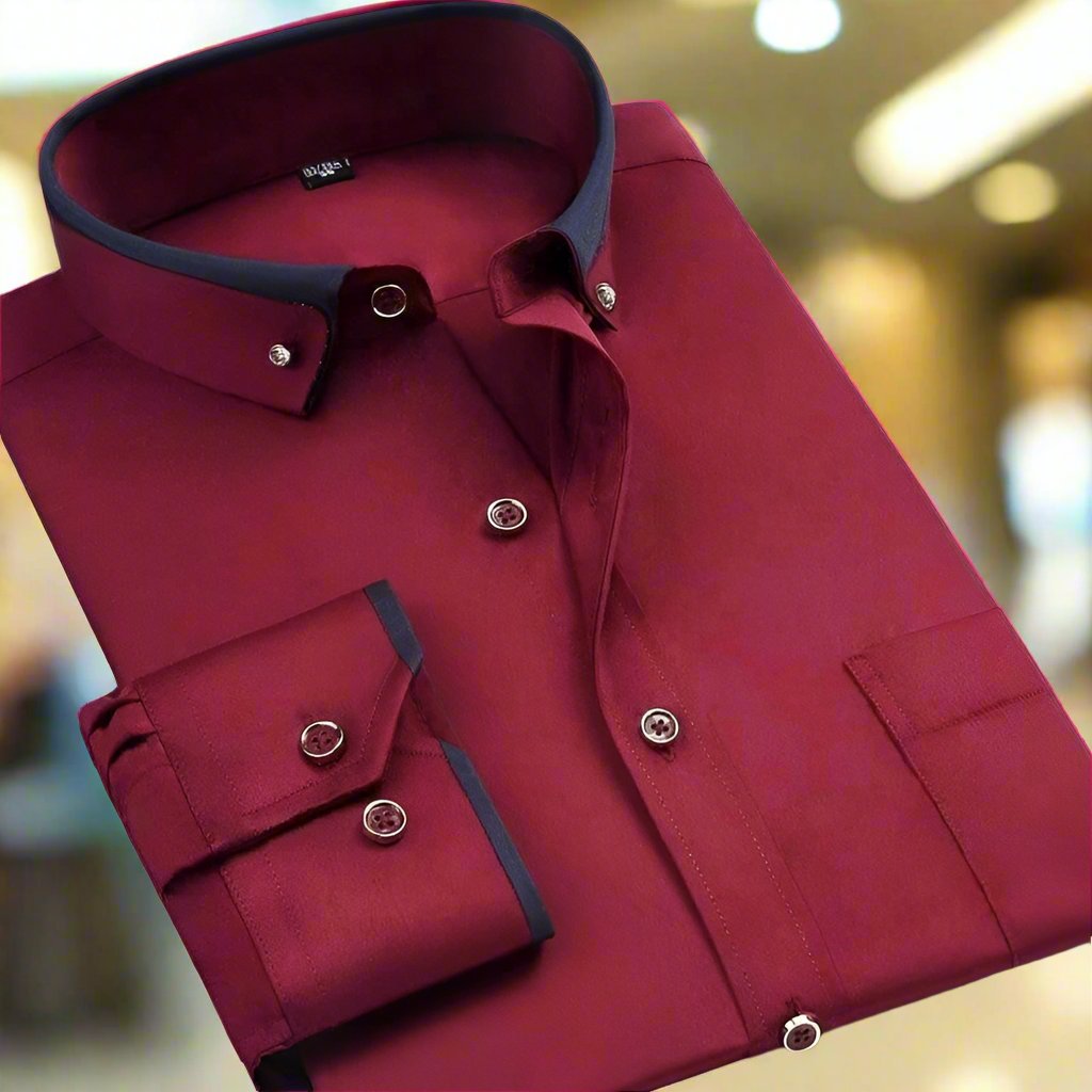 Chemise ALBERT™ | Coton Classique Manches Longues
