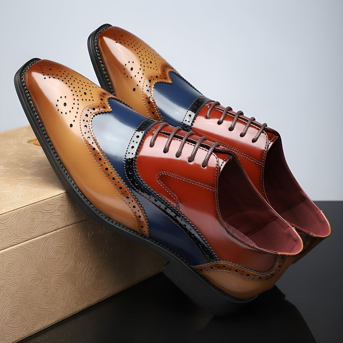 Maison de Liège | CHAUSSURES OXFORD À BOUT FLEURI