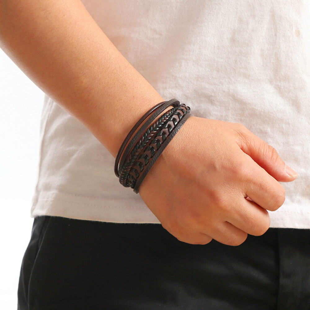 Maison de Liège | BRACELET HOMME EN CUIR DE LUXE