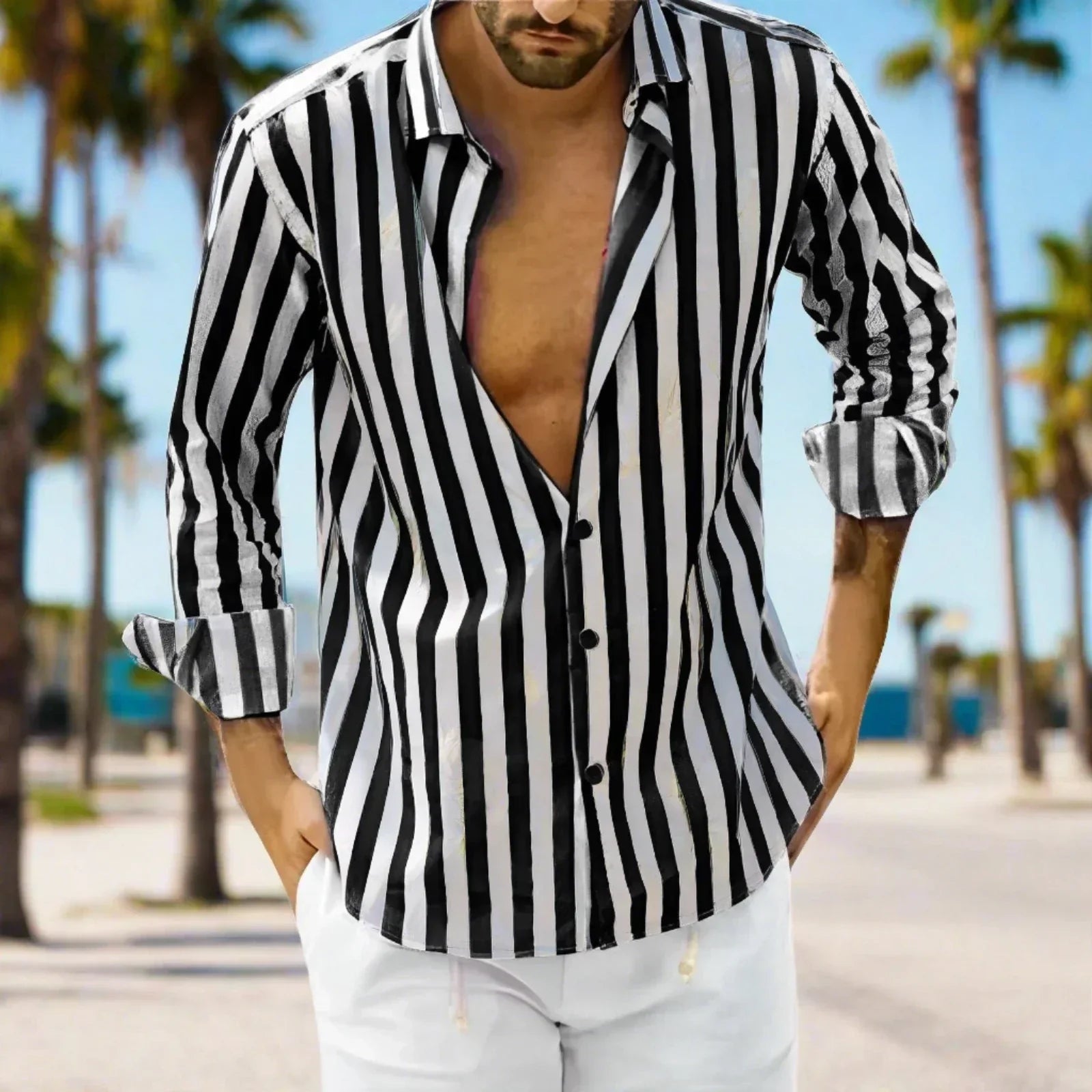Xavier™ | Chemise décontractée à rayures