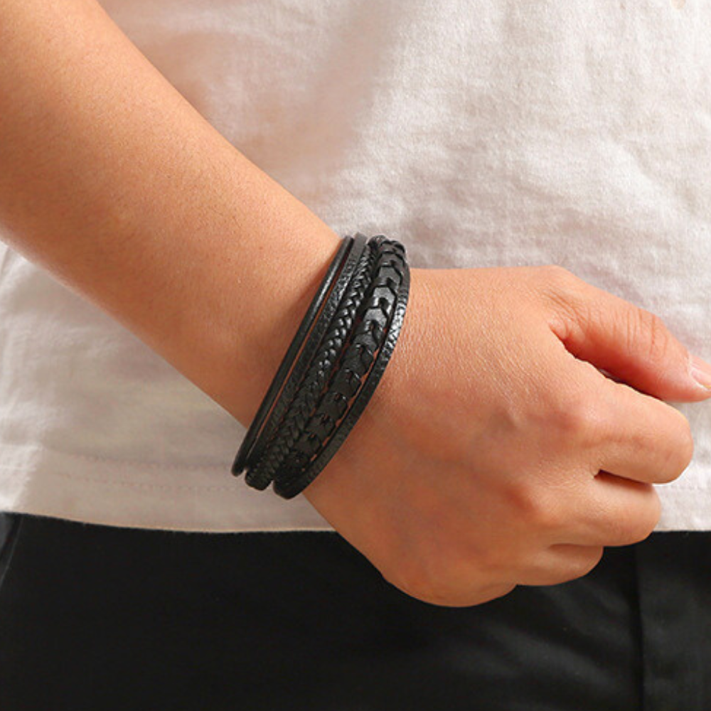 Maison de Liège | BRACELET HOMME EN CUIR DE LUXE