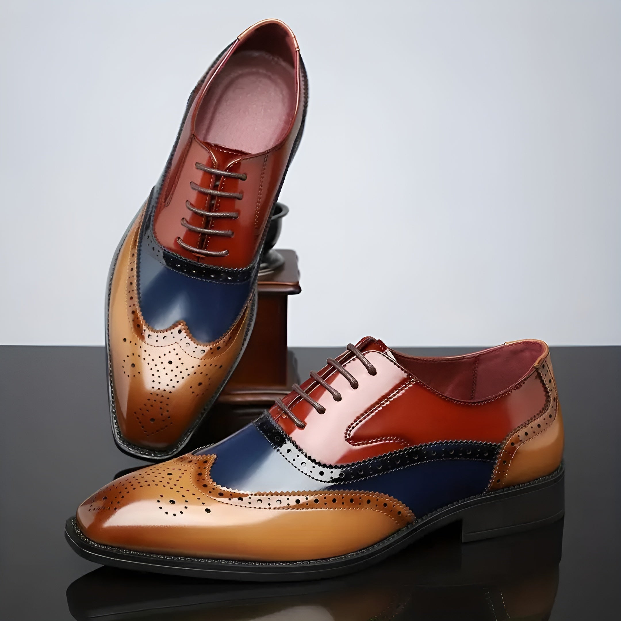 Maison de Liège | CHAUSSURES OXFORD À BOUT FLEURI