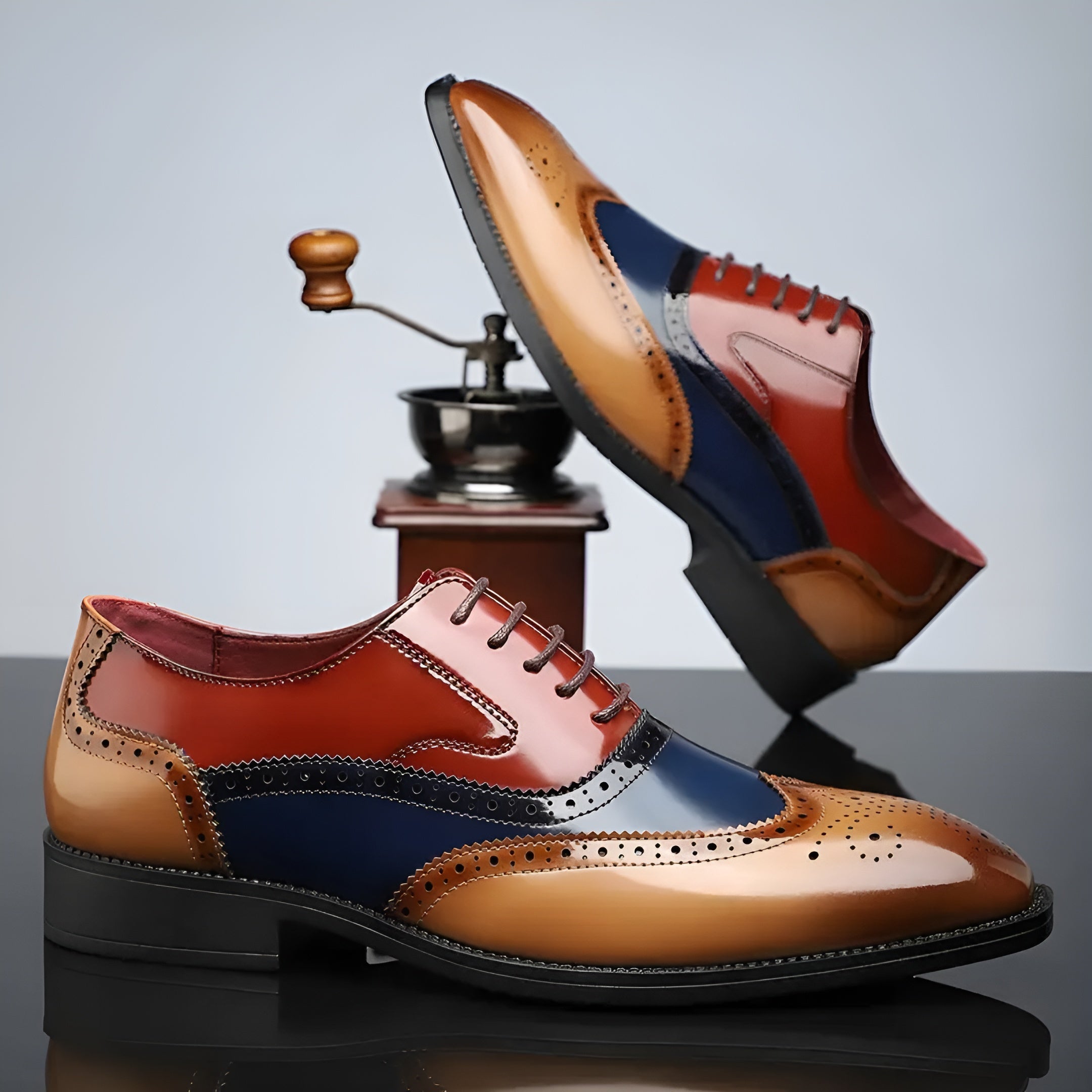 Maison de Liège | CHAUSSURES OXFORD À BOUT FLEURI