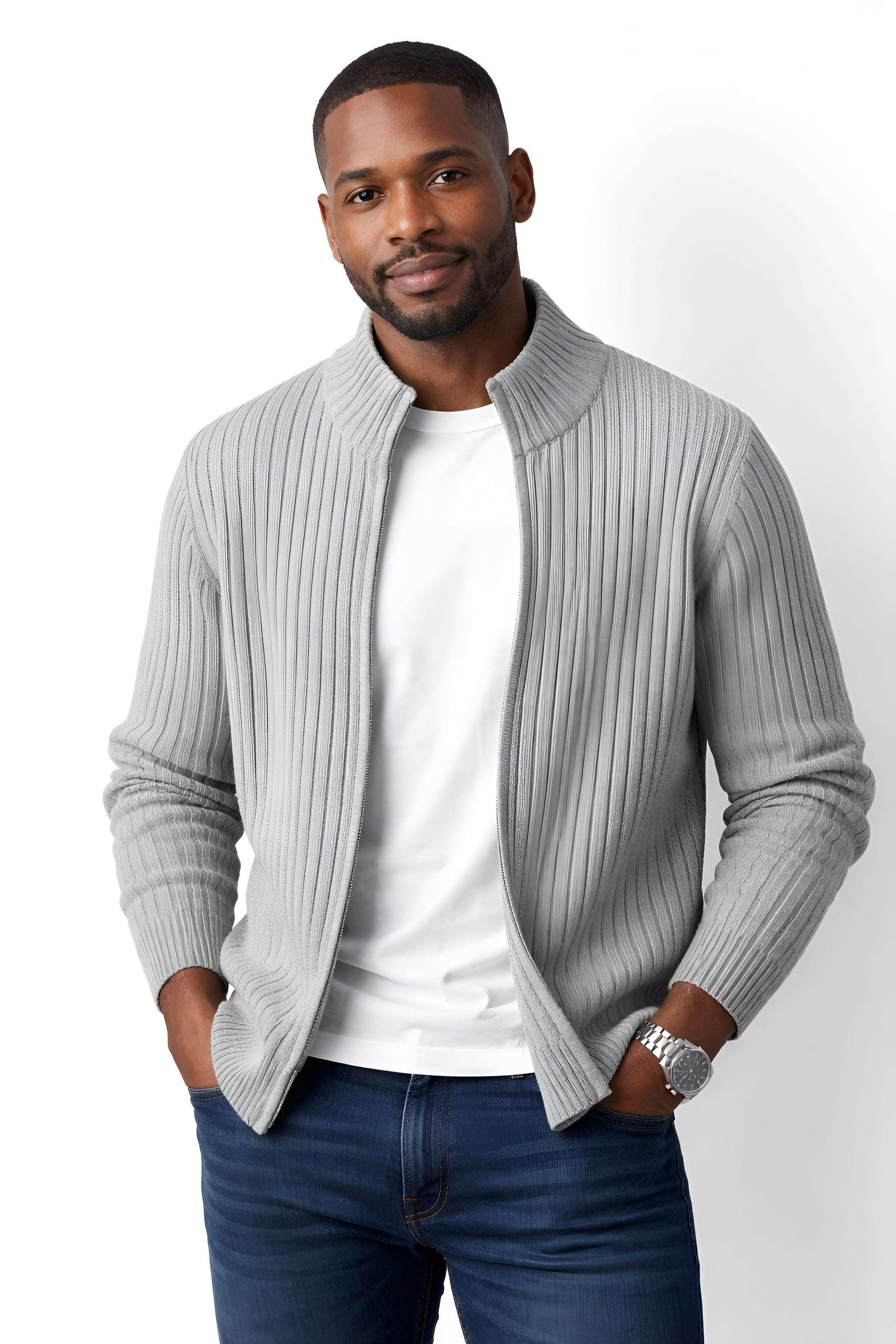 Maison de Liège | VESTE MAILLE AZUR