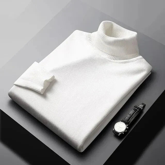 Pull Col Roulé Monte Carlo — Mélange Cachemire Premium