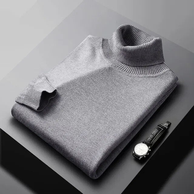 Pull Col Roulé Monte Carlo — Mélange Cachemire Premium