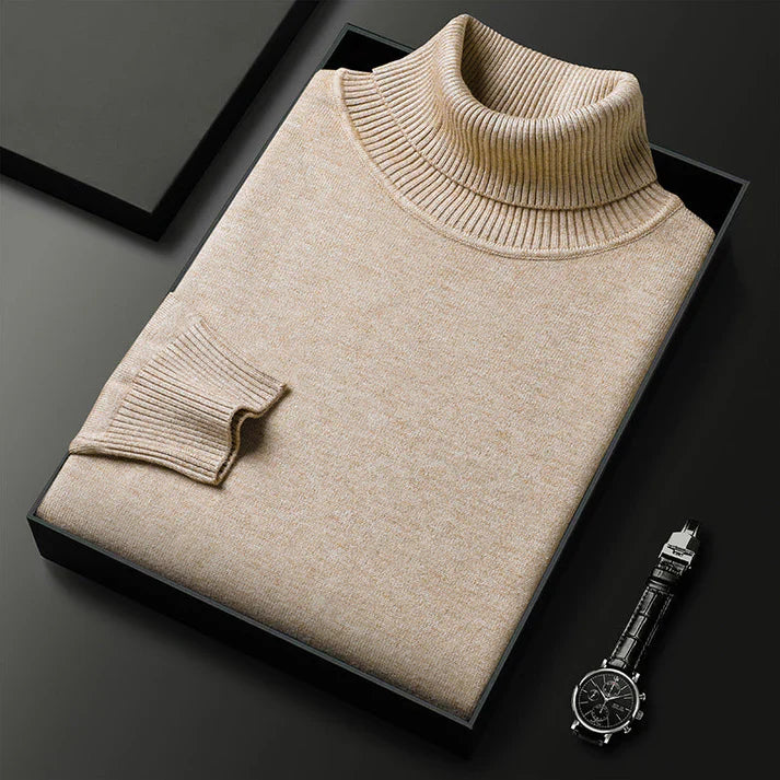 Pull Col Roulé Monte Carlo — Mélange Cachemire Premium