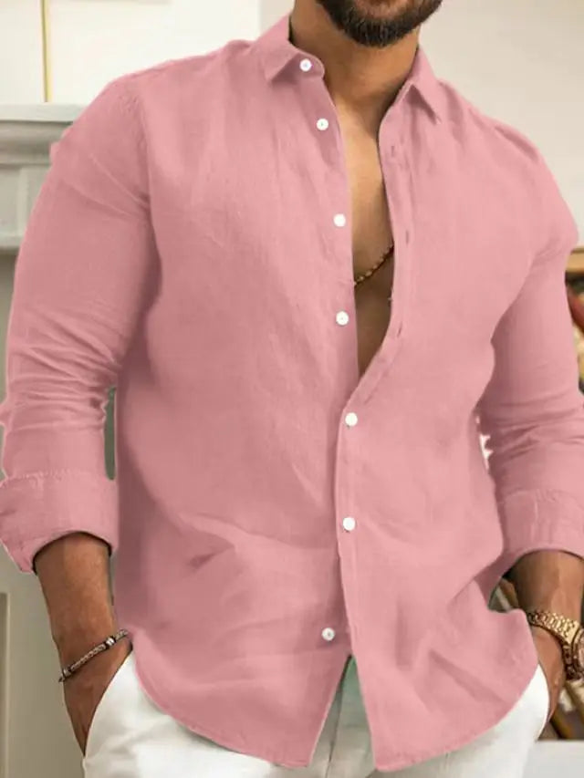 Thomas™ | Chemise en coton à col italien