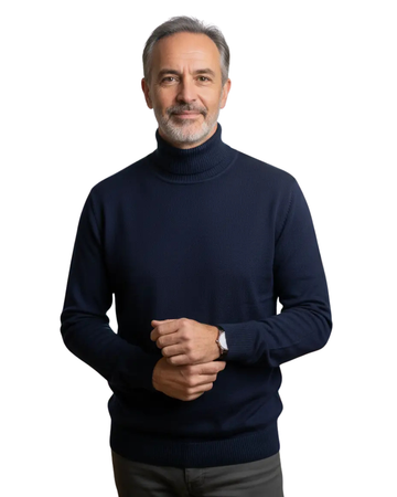 Pull Col Roulé Monte Carlo — Mélange Cachemire Premium