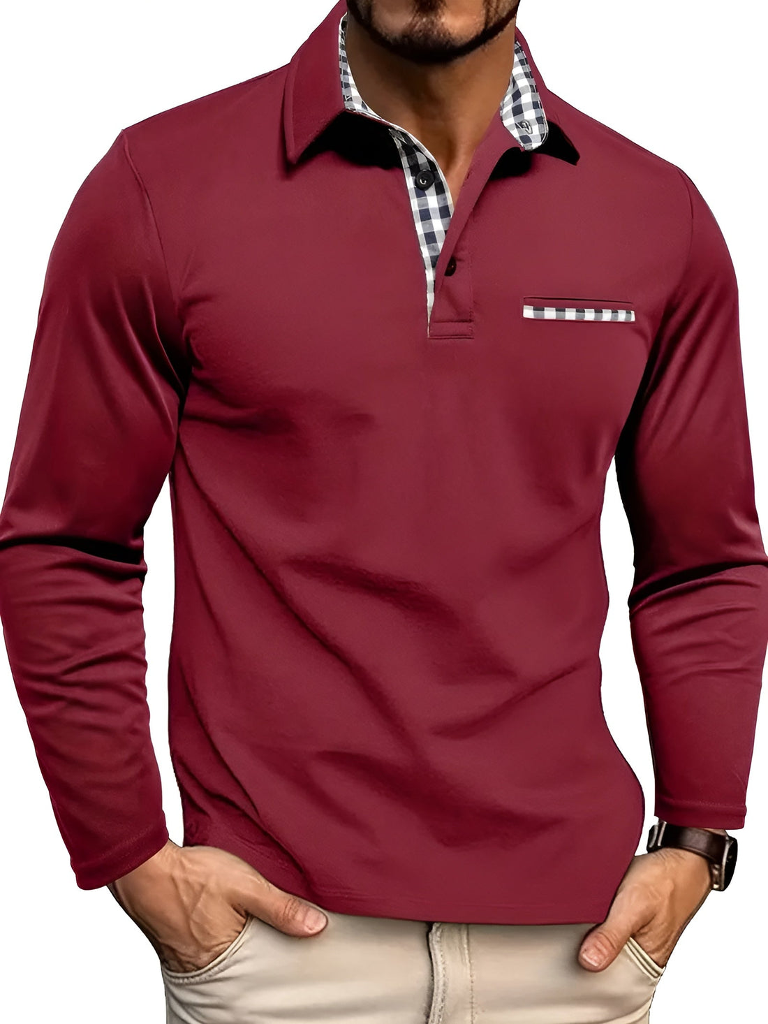 François™ | Polo Premium à Manches Longues