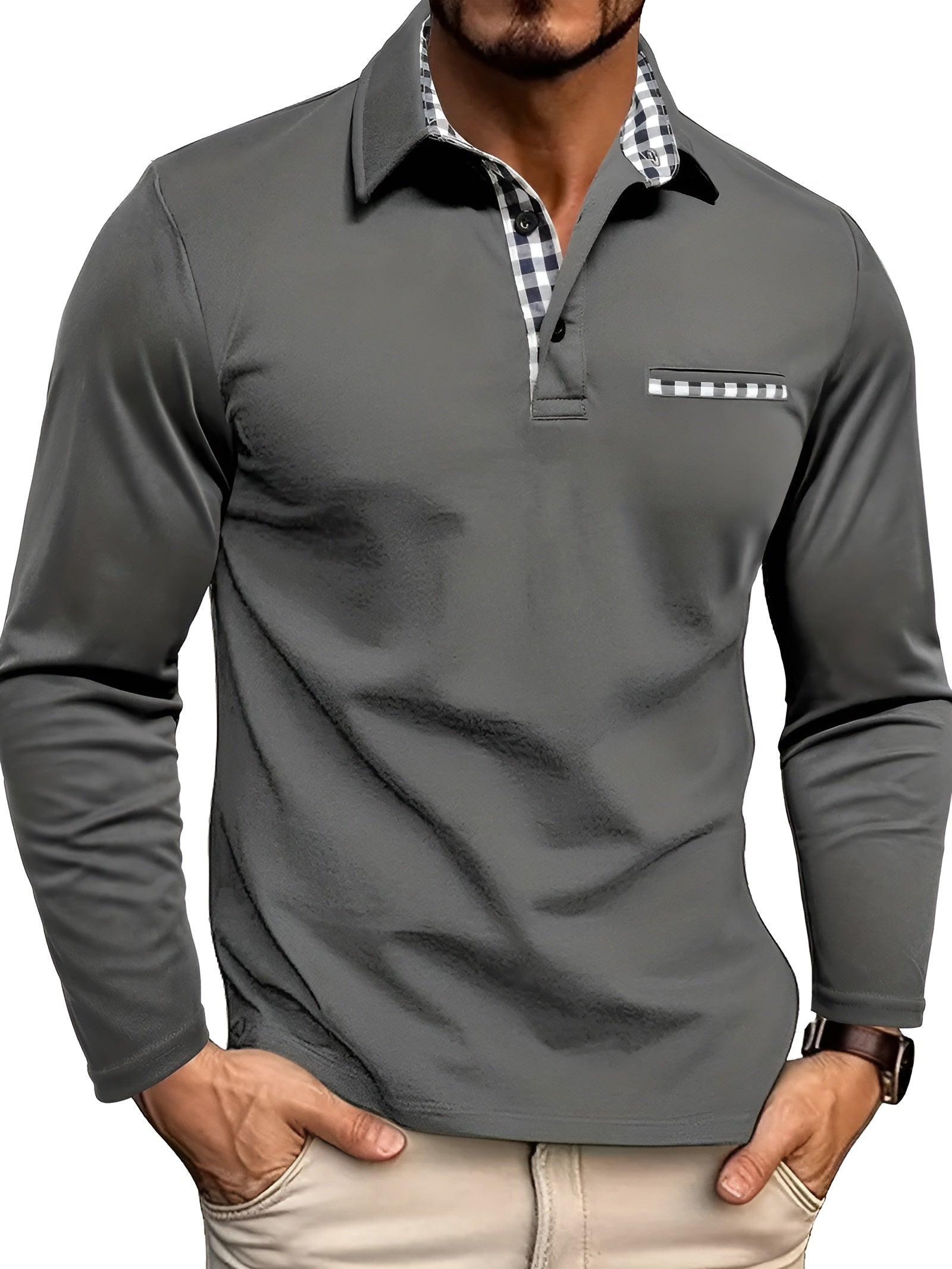 François™ | Polo Premium à Manches Longues