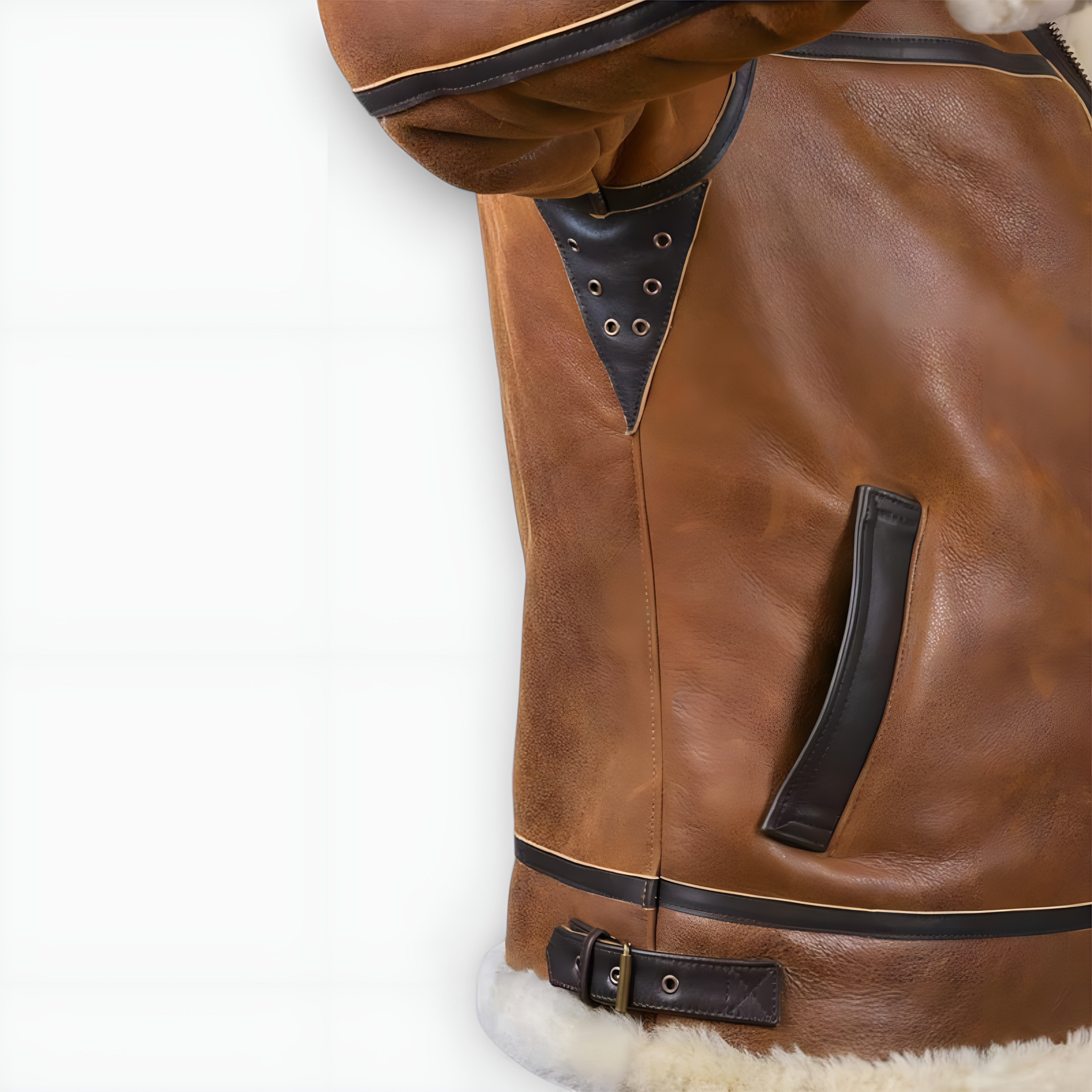 Aron™ | Blouson bomber avec capuche en fourrure